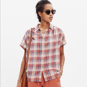 Madewell central shirt plaid